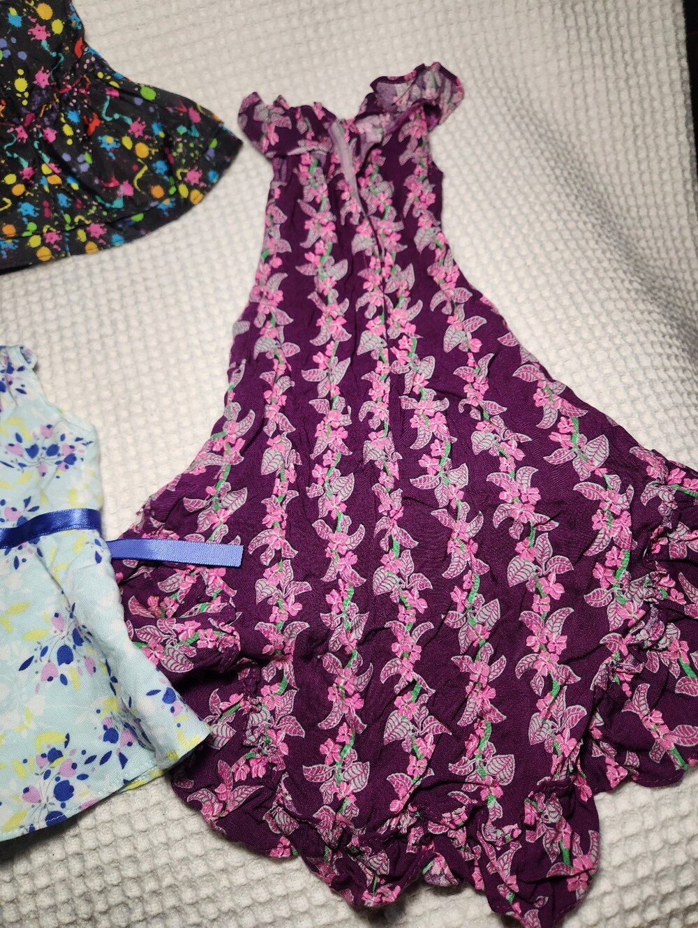American Girl Floral High-Low Maxi Dress & Mix-and-Match Outfit Bundle 6 Piece - Picture 10 of 13